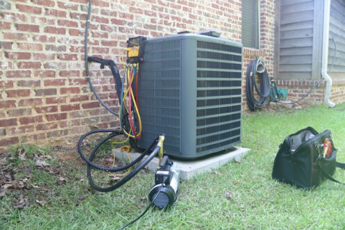 Air conditioner maintenance in Shawnee, KS.